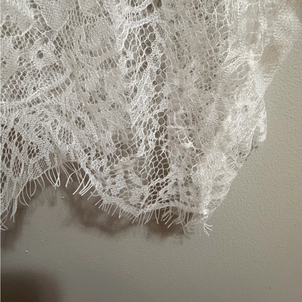 Bridal White Lace Robe Women’s Large - Picture 4 of 7